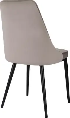 Стул для дома Бюрократ CH-K4_2 комплект 2шт т.бежевый Holland 61 металл черный на ножках (CH-K4_1/HL61_2)