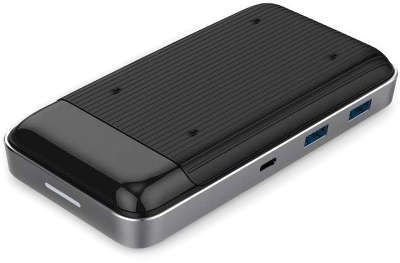 Беспроводное зарядное устройство HyperDrive USB-C Hub + 7.5W Qi Wireless Charger [HD258B]