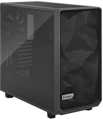 Корпус Fractal Design Meshify 2 Light Tempered Glass, темно-серый, EATX, Без БП (FD-C-MES2A-04)