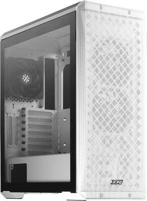 Корпус XPG DEFENDER WHITE [DEFENDER-WHCWW] (Midi-Tower, белый, TG, 120mm fan*3)