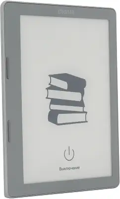 Электронная книга Digma E2 5.83" E-Ink 680x920 Touch Screen 1.2Ghz 1Gb/8Gb/SD/microSDHC/подсветка дисплея светло-серый