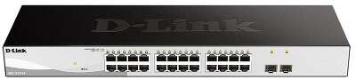 Коммутатор D-Link DGS-1210-26/FL2A Управляемый L2 коммутатор с 24 портами 10/100/1000Base-T и 2 портами 1000Base-X SFP