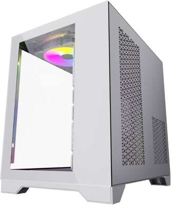 Корпус PowerCase Vision Micro, белый, mATX, Без БП (CVWM-L4)
