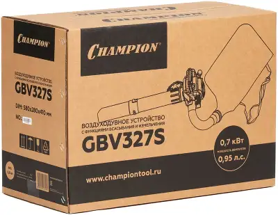 Воздуходувка-измельчитель Champion GBV327S 700Вт желтый/черный