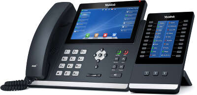 SIP-T48U, цветной сенсорный экран, 2 порта USB, 16 аккаунтов, BLF, PoE, GigE, без БП