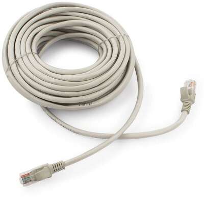 Патч-корд UTP GEMBIRD/CABLEXPERT 5e, 15м, литой, многожильный, серый (PP12-15m)