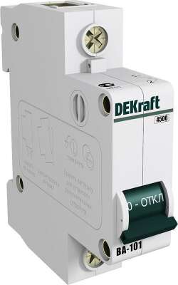 Авт. выкл. 1Р 16А х-ка C ВА-101 4,5кА DEKraft
