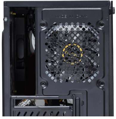 Корпус MINITOWER mATX W/PSU 2xUSB+USB3.0 аудио черный 4x120mm Fan с RGB подсветкой боковая панель - закаленное стекло Mistery R3 EX294383RUS EXEGATE