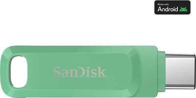 Модуль памяти USB3.1+Type-C Sandisk Ultra Dual Drive Go 128 Гб [SDDDC3-128G-G46AG] OTG, Absinthe Green