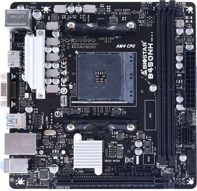 Материнская плата mini-ITX LGAAM4 Biostar B450NH