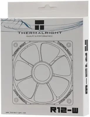 Вентилятор для корпуса Thermalright TL-R12-W 120х120x25 белый 4-pin 23дБ Ret