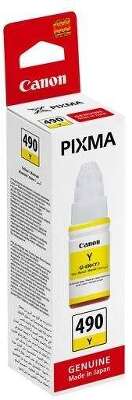 Контейнер с чернилами CANON GI-490 Y желтый, 70 мл (0666C001)