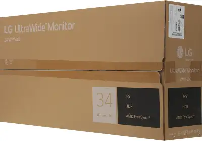 Монитор LG 34" UltraWide 34WP500-B черный IPS LED 21:9 HDMI матовая 250cd 178гр/178гр 2560x1080 75Hz FreeSync FHD 5.9кг