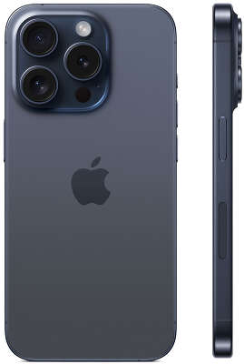 Смартфон Apple A3104 iPhone 15 Pro 512Gb синий титан моноблок 3G 4G 2Sim 6.1" 1179x2556 iOS 17 48Mpix 802.11 a/b/g/n/ac/ax NFC GPS GSM900/1800 Protect