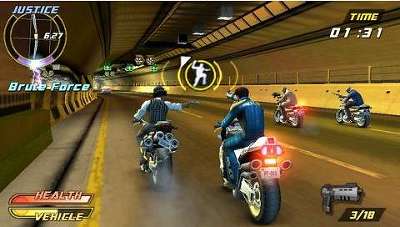 Игра для PSP Pursuit Force: Extreme Justice 