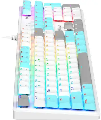 Клавиатура A4Tech Bloody S510N механическая белый USB for gamer LED (S510N (ICY WHITE ))