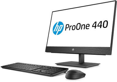 Моноблок HP ProOne 440 G4 AiO 23.8" FHD i3-8100T/8/256 SSD/Multi/WF/BT/Cam/Kb+Mouse/W10Pro,черный (5BM09ES)