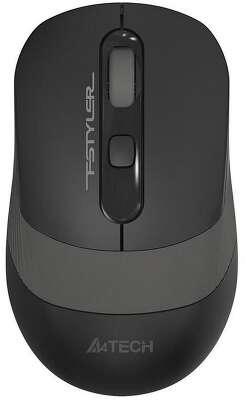 Мышь беспроводная A4Tech Fstyler FG10S black/grey (USB, оптическая, 2000dpi, 4but, silent) (FG10S GREY)