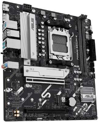 ASUS PRIME B850M-K (Socket AM5, mATX, 2xDDR5(128GB), DP/HDMI, 1xPCIe 5.0x16/1xPCIe 4.0x16, 1xLAN (2.5GbE), 4xSATA 6Gb/s, 2xM.2, 1xType-C, 4xUSB 3.2, 4xUSB 2.0, PS/2)