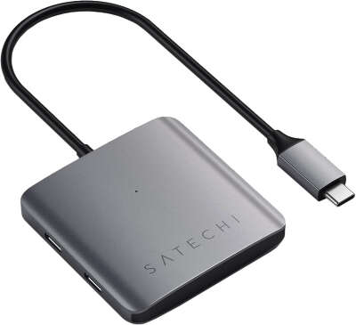 Адаптер Satechi Aluminum USB-C Hub, Space Grey [ST-UC4PHM]