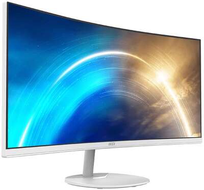 Монитор MSI PRO MP341CQW 34" White (VA, 3440x1440, HDMI+HDMI+DP, 1 ms, 178°/178°, 300 cd/m, 3000:1 (100M:1), 100Hz, MM, Curved)