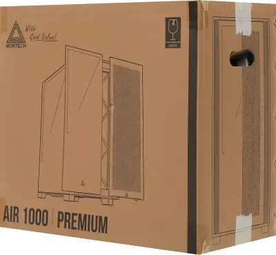 Корпус Montech Air 1000 Premium белый без БП ATX 1x120mm 3x140mm 1xUSB2.0 2xUSB3.0 audio bott PSU