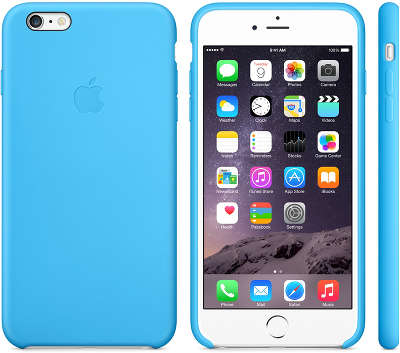 Силиконовый чехол для iPhone 6 Plus/6S Plus Apple Silicone Case, Blue [MGRH2ZM/A]