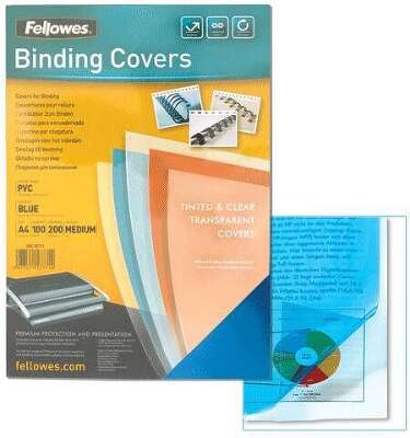 Обложки для переплёта Fellowes A4 200мкм прозрачный (100шт) Lamirel (LA-78682)