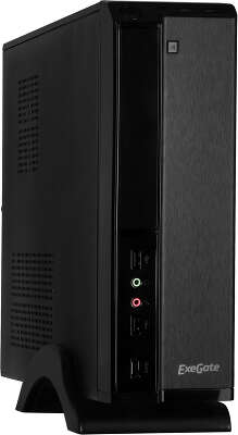 Корпус MiniITX Exegate MI-207 Black, miniITX/mATX, M300, 80mm, 2*USB (EX268688RUS)