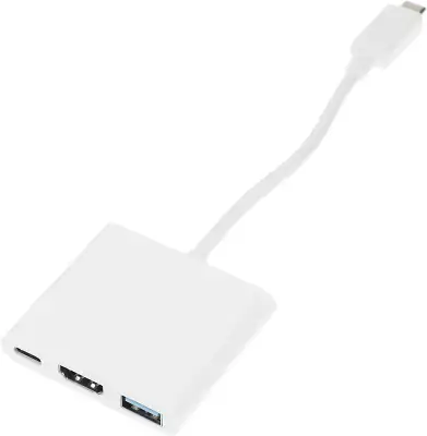 Переходник Buro USB Type-C (m) HDMI (f) USB 3.0 A(f) USB Type-C (f) (BHP RET TPC-HDM) белый