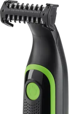 Триммер Polaris PHC 0303RB черный/зеленый 240Вт (насадок в компл:3шт)