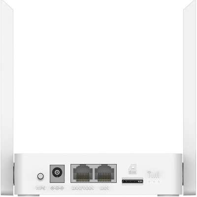 Cudy LT300 3.0 Wi-Fi 4G LTE Cat.4 роутер N300, 2,4 ГГц, до 300 Мбит/с, 3G, 4G, 2x100 Мбит/с, Nano-SIM, белый, 2 антенны