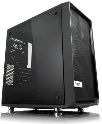 Корпус Fractal Design Meshify C Mini Black, черный, mATX, Без БП (FD-CA-MESH-C-MINI-BKO-TGD)