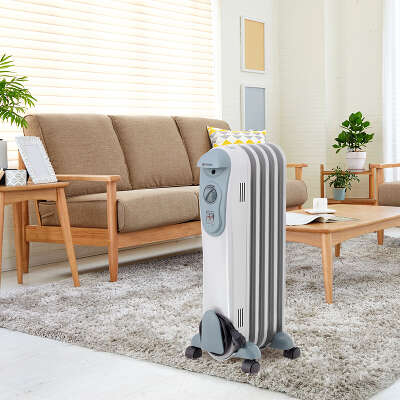 Радиатор масляный Vitek VT-2120 1000Вт серый