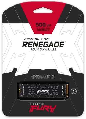Накопитель SSD Kingston 500Gb PCI-E 4.0 NVMe M.2 Fury Renegade RTL (SFYRS/500G)