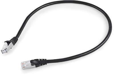 Патч-корд Buro BU-7-0.5M STP 4 пары cat.7 CCA molded 0.5м черный RJ-45 (m)-RJ-45 (m)