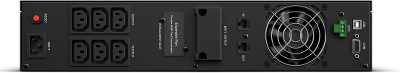 Источник бесперебойного питания CyberPower OLS1000ERT2U Online 1000VA/900W USB/RS-232/EPO/SNMPslot/RJ11/45/EBM (6 IEC С13)