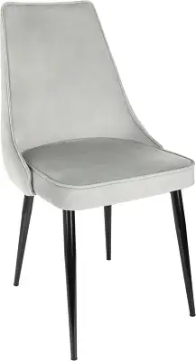Стул для дома Бюрократ CH-K4 св.серый Holland 09 металл черный на ножках (CH-K4_1/HL09)