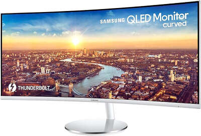 Монитор 34" Samsung C34J791WTI VA 3440x1440 Curved HDMI, DP USB-Hub белый