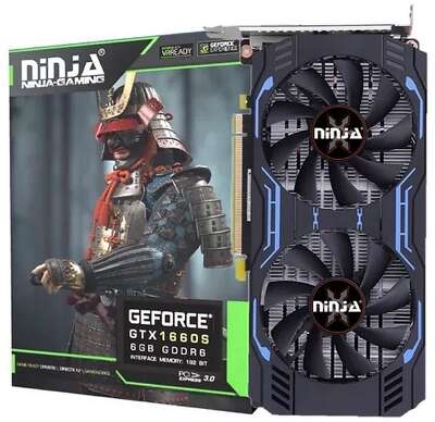 Видеокарта Ninja (Sinotex) GTX1660 SUPER 6GB 192bit GDDR6 DVI DP HDMI 2FAN RTL