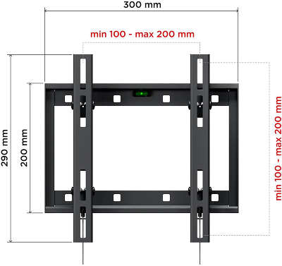 Кронштейн для телевизора Holder LCD-T2609 черный 19