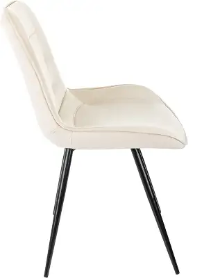 Стул для дома Бюрократ CH-K2 бежевый Holland 06 металл черный на ножках (CH-K2_1/HL07)