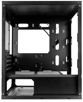 1STPLAYER Корпус TRILOBITE T3-G Black / mATX, TG / 4x 120mm LED fans inc. / T3-G-BK-4F1