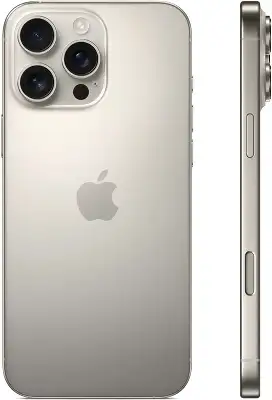 Смартфон Apple A3295 iPhone 16 Pro Max 256Gb титан моноблок 3G 4G 1Sim 6.9" 1320x2868 iOS 18 48Mpix 802.11 a/b/g/n/ac/ax/be NFC GPS Protect