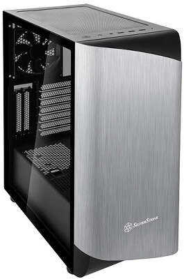 Корпус SilverStone SETA A1, черный/серебристый, ATX, Без БП (SST-SEA1SB-G)