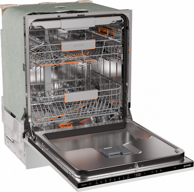Посудомоечная машина Gorenje/ Посудомоечная машина Gorenje, встраиваемая, 16 комплектов, 3 корзины, инверторный мотор, отсрочка старта, Wi-Fi управление, сенсорное управление, полный AquaStop, сенсор уровня воды, энергоэффективность А+++, уровень шума 42 