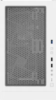 Корпус Montech X3 Glass белый без БП ATX 3x140mm 2xUSB2.0 1xUSB3.0 audio bott PSU