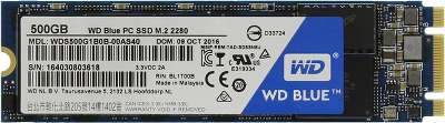 Твердотельный накопитель SSD SATA 500GB WD Blue M.2 [WDS500G1B0B]