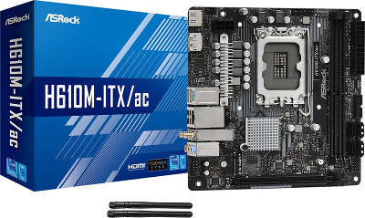 Материнская плата mini-ITX LGA1700 ASRock H610M-ITX/AC