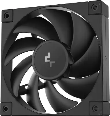 Вентилятор для корпуса Deepcool FD12 120х120x25 черный 4-pin 27.6дБ (R-FD12-BKNPN1-G) Ret